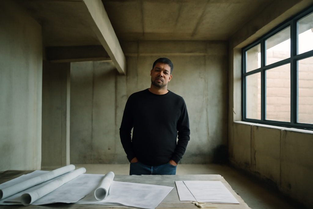 Portrait de l'architecte Rudy Ricciotti, auteur du MUCEM et spécialiste de l'architecture contemporaine en béton